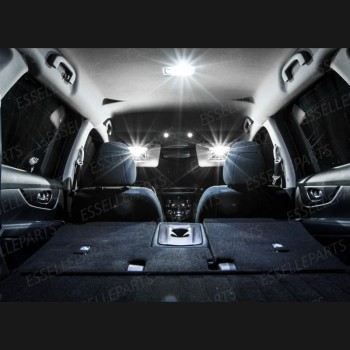 Kit LED interni Completo 6000K Canbus Nissan X-Trail MK3 senza tetto panoramico Kit LED interni Completo 6000K Canbus Nissan X-Trail MK3 senza tetto panoramico