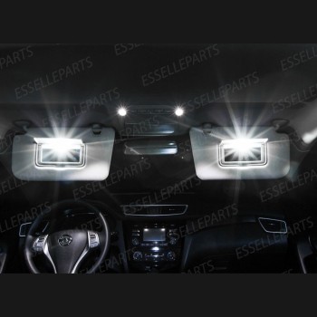 Kit LED interni Completo 6000K Canbus Nissan X-Trail MK3 senza tetto panoramico Kit LED interni Completo 6000K Canbus Nissan X-Trail MK3 senza tetto panoramico