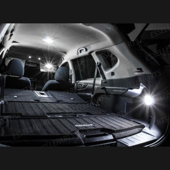 Kit LED interni + LED Targa 6000K Canbus Nissan X-Trail MK3 senza tetto panoramico Kit LED interni + LED Targa 6000K Canbus Nissan X-Trail MK3 senza tetto panoramico