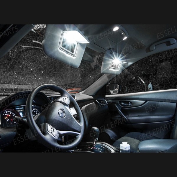 Kit LED interni + LED Targa 6000K Canbus Nissan X-Trail MK3 senza tetto panoramico
