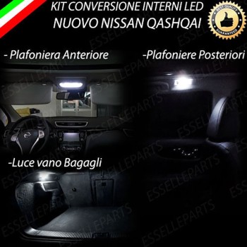 Kit LED interni Basic Pack 6000K Canbus Nissan Qashqai J11 senza tetto panoramico