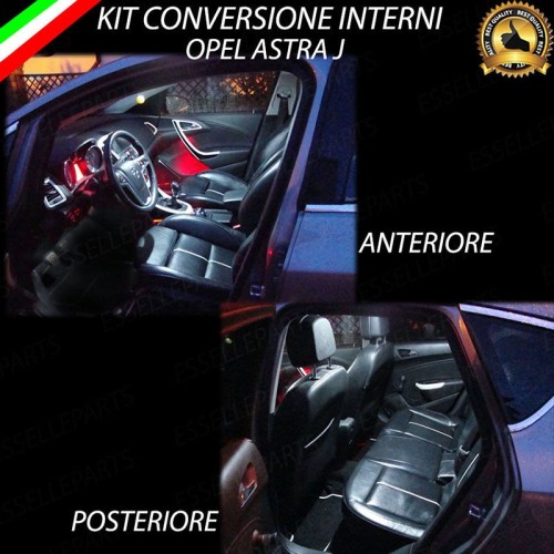 Kit LED Interni Per Opel Astra J 6000K Luce Bianca Canbus