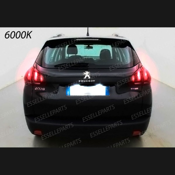 Kit LED Interni + LED Targa Per Peugeot 2008 6000K Canbus