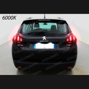 Kit LED Interni + LED Targa Per Peugeot 2008 6000K Canbus