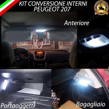 Led interni Medium Pack per Peugeot 207 Led interni Medium Pack per Peugeot 207