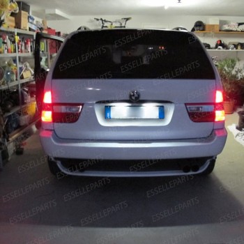 Kit LED interni + LED Targa 6000K Bianco Canbus BMW X5 E53 senza tetto panoramico