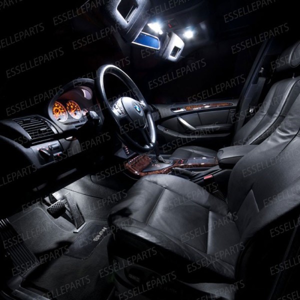 Kit LED interni Completo 6000K Bianco Canbus BMW X5 E53 con Tetto Panoramico