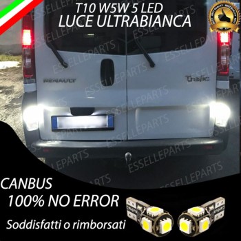 Luci Targa Led Canbus RENAULT TRAFIC 6000K Luce Bianca No Error