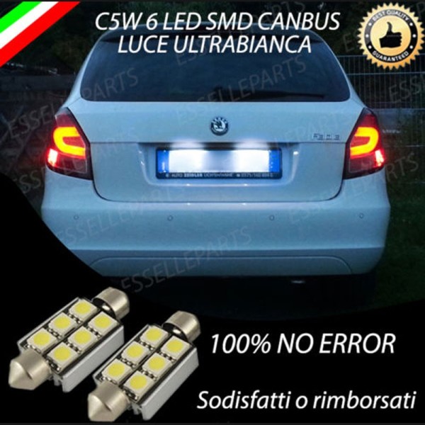 Luci targa 6 LED Canbus