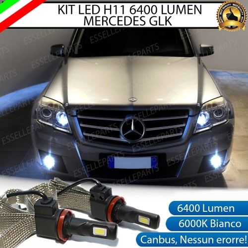 Kit Full LED H11 Fendinebbia 6400 Lumen 6000K bianco MERCEDES GLK PRE-RESTYLING