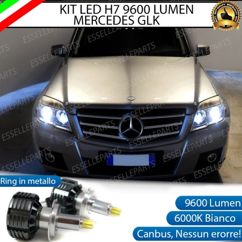Kit Full LED H7 9600 Lumen 6000K bianco Anabbaglianti MERCEDES GLK PRE-RESTYLING