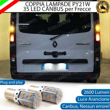 Coppia Frecce Posteriori PY21W 35 LED Canbus RENAULT TRAFIC 3