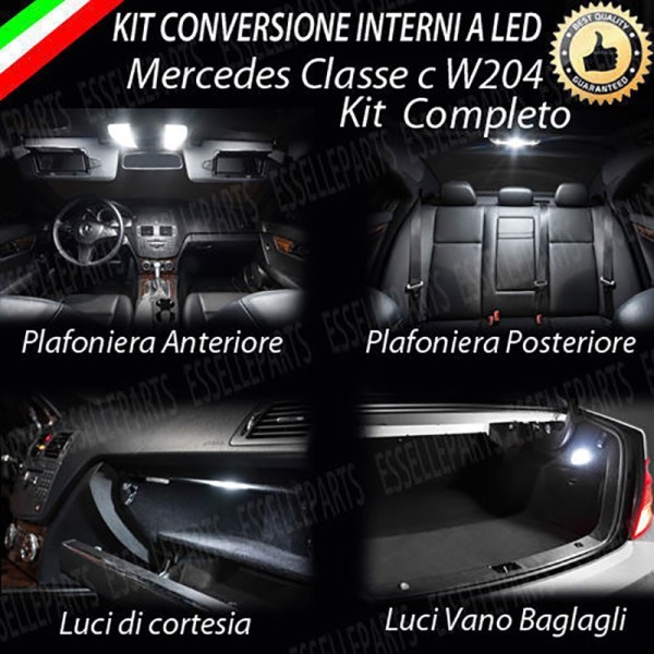 Kit LED interni Medium Pack 6000K Canbus Mercedes Classe C W204 Station Wagon