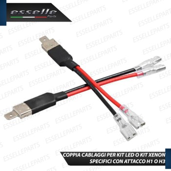Set Cablaggi H1 H3 Cavi di raccordo per kit led e kit xenon