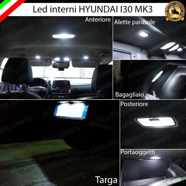Kit LED Interni + LED Targa Per Hyundai I30 MK3 6000K Canbus