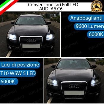 Conversione Fari Full LED 6000K bianco Audi A6 C6 Dal 2009 Conversione Fari Full LED 6000K bianco Audi A6 C6 Dal 2009