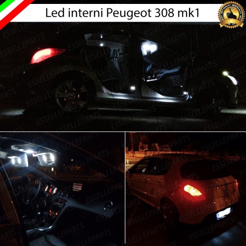 Led interni + Targa per Peugeot 308 308 CC