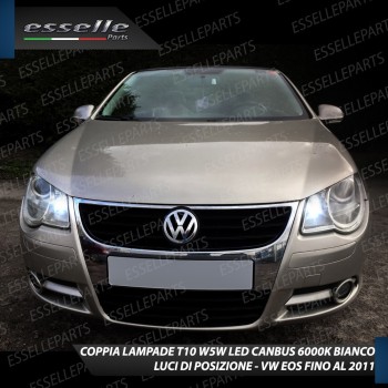 Lampade T10 W5W Canbus 6 LED no error luci posizione Volkswagen EOS 1