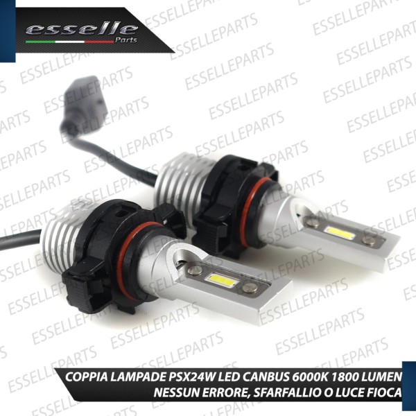 Coppia Lampade PSX24W 1800 Lumen 6000K Fendinebbia SUBARU XV senza luci di svolta
