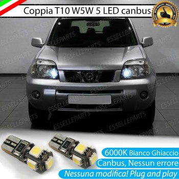 Luci posizione T10 W5W 5 LED Canbus Nissan X Trail I