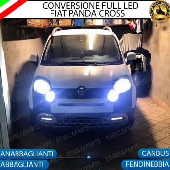 Conversione Fari Full LED 6000k canbus FIAT PANDA III CROSSLuce Bianca No  Error