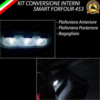 Kit LED Interni Per Smart Forfour MK2 6000K Bianco Canbus