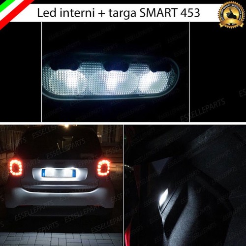Kit LED Interni + Targa Per Smart Forfour MK2 6000K Canbus