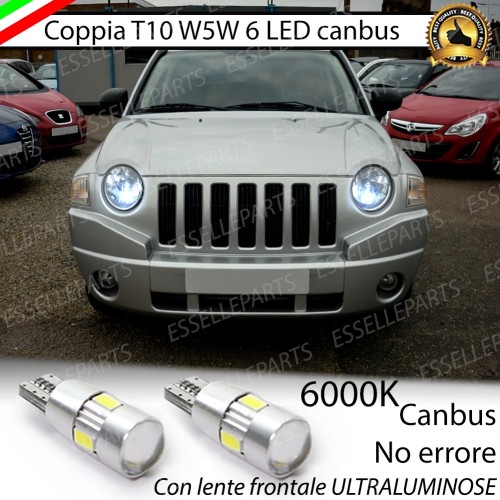 Luci posizione 6 LED Canbus 400 Lumen JEEP COMPASS MK1