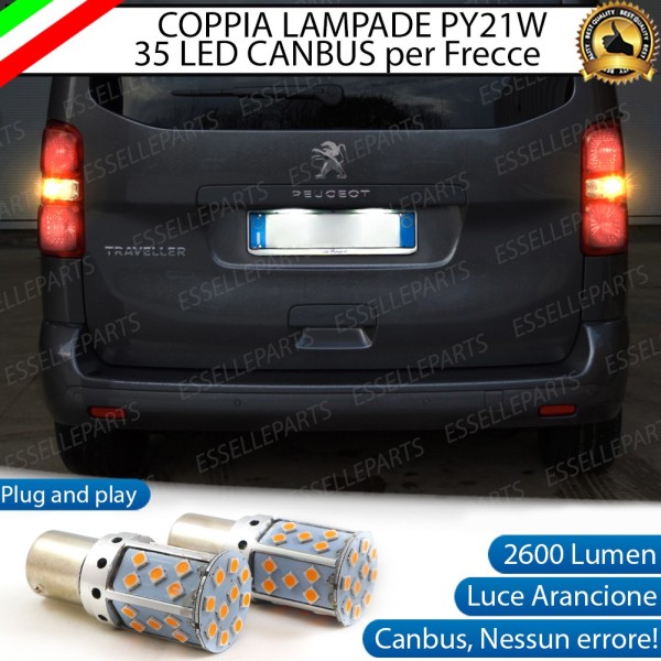 Lampade POSTERIORI PY21W BAU15S 35 LED Canbus PEUGEOT TRAVELLER