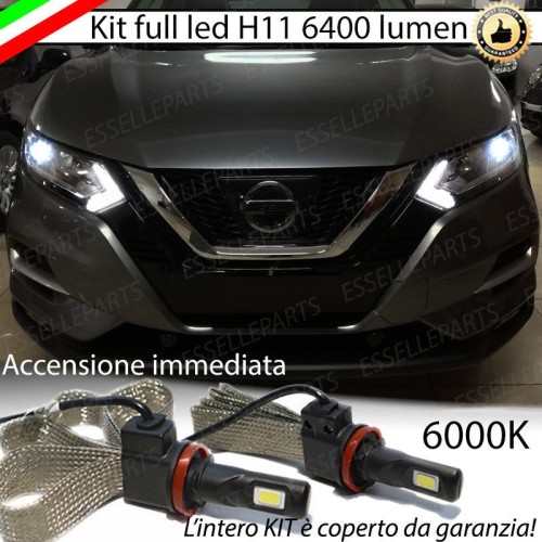 Kit Full LED Anabbaglianti H11 6400 LUMEN NISSAN QASHQAI II Restyling