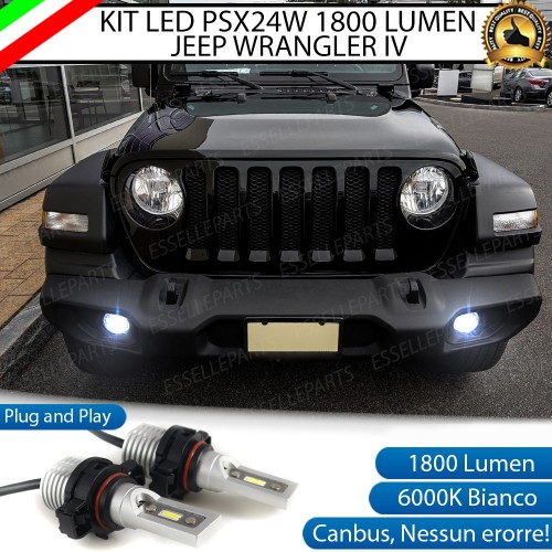 Lampade 1800 LUMEN PSX24W fendinebbia JEEP WRANGLER IV