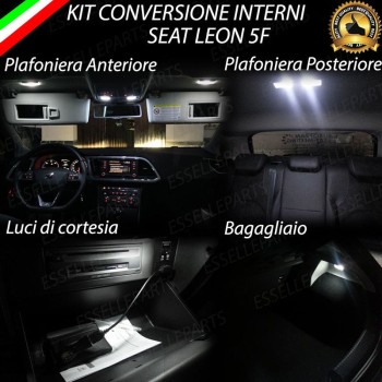 Kit Led interni Medium Pack 6000K bianco Canbus Seat Leon MK3 5F
