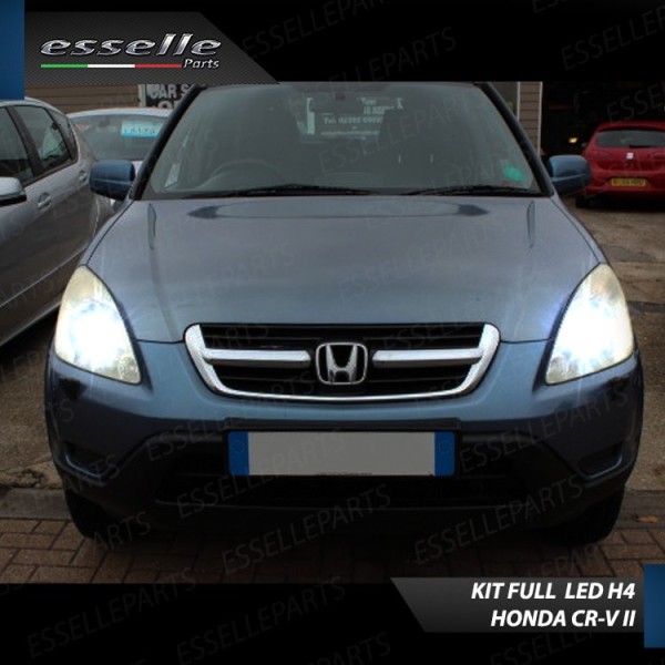 Kit Full LED H4 18000 Lumen 6000K bianco HONDA CR-V MK2 con Fari a parabola singola