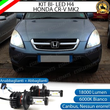 Kit Full LED H4 18000 Lumen 6000K bianco HONDA CR-V MK2 con Fari a parabola singola