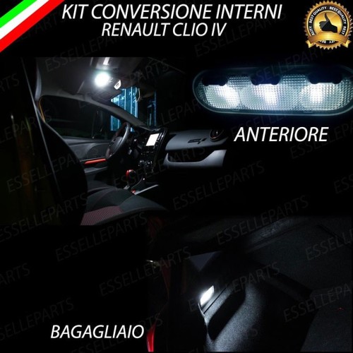 Kit LED interni Completo 6000K bianco Canbus Renault Clio MK4 Restyling