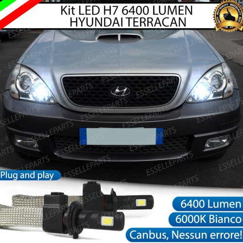 Kit Full LED H7 6400 LUMEN Abbaglianti HYUNDAI TERRACAN