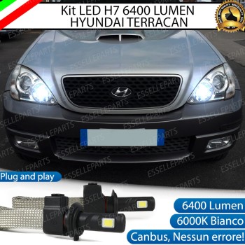 Kit Full LED H7 6400 LUMEN Abbaglianti HYUNDAI TERRACAN
