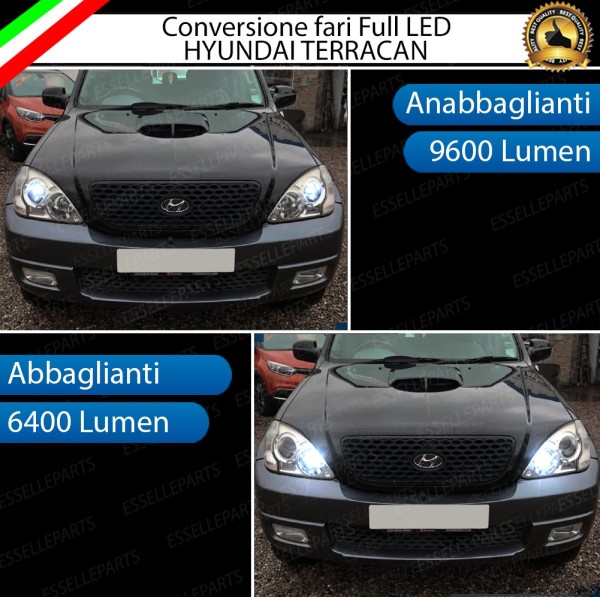Conversione Fari a Led H7 per Hyundai Terracan 6000K Canbus