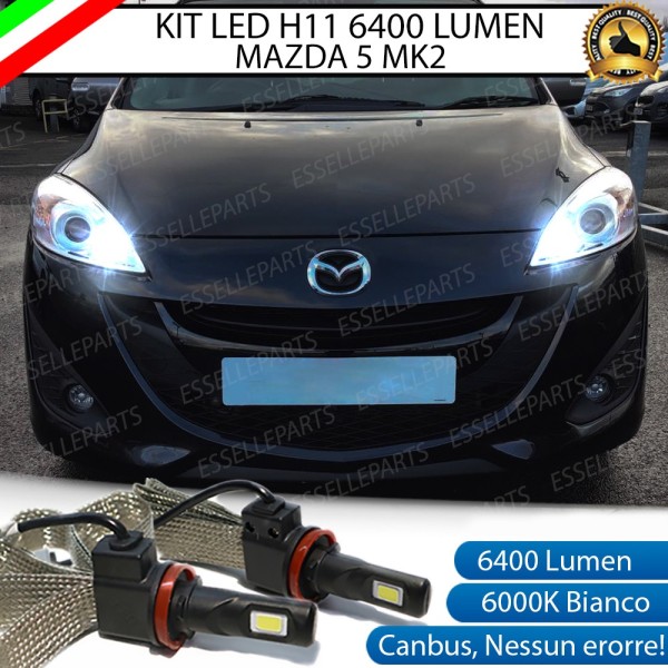 Kit Full LED Abbaglianti H11 6400 LUMEN MAZDA 5 II