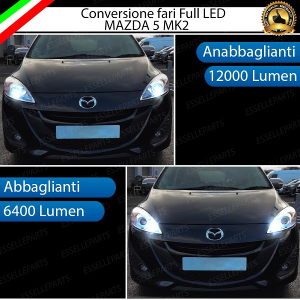 Conversione Fari Full LED MAZDA 5 II