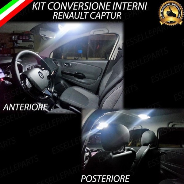 Kit LED interni Basic Pack 6000K Bianco Canbus Renault Captur Restyling