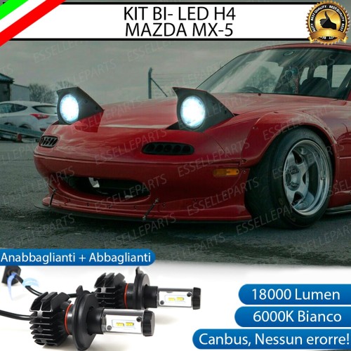 Kit Full LED H4 18000 LUMEN Anabbaglianti + Abbaglianti per MAZDA MX-5