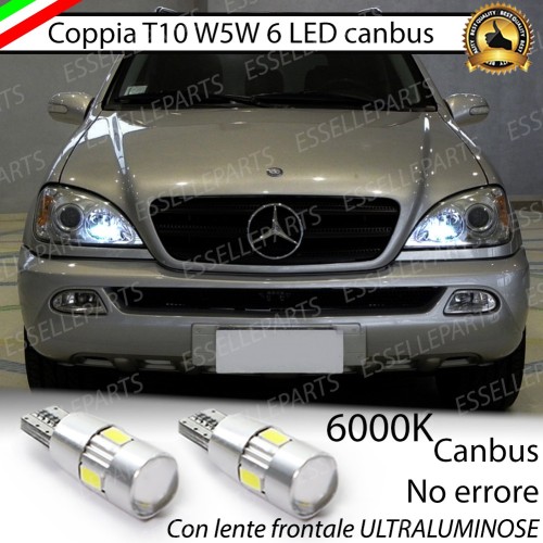Luci posizione T10 W5W 6 LED Canbus Mercedes ML (W163)