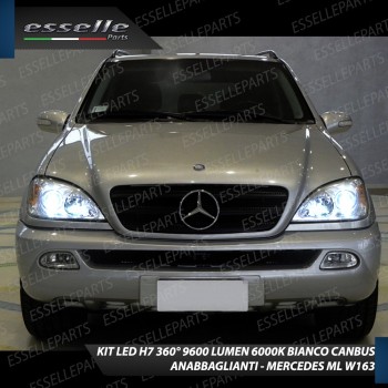 Conversione Fari Full LED 6000K bianco Mercedes ML W163 Dal 09-2000