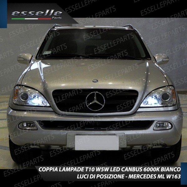 Conversione Fari Full LED 6000K bianco Mercedes ML W163 Dal 09-2000