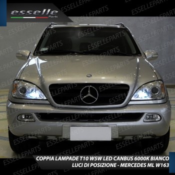 Conversione Fari Full LED 6000K bianco Mercedes ML W163 Dal 09-2000