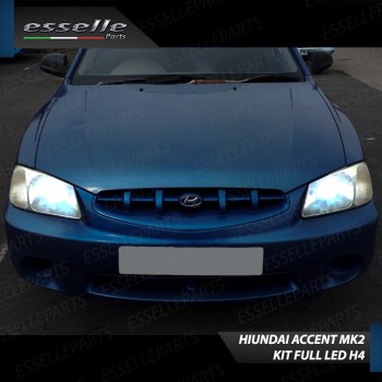 Kit Full LED H4 18000 LUMEN Anabbaglianti + Abbaglianti per HYUNDAI ACCENT II