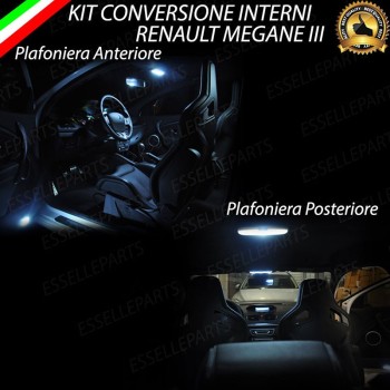 Kit LED Interni Basic Pack 6000K bianco ghiaccio Canbus Renault Megane MK3 3 porte