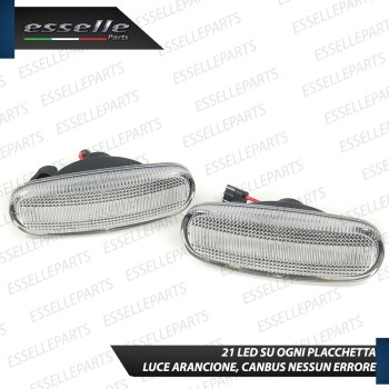 Placchette Dinamiche Bianche Laterali a 21 led per frecce per Fiat Grande Punto