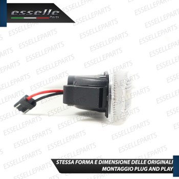 Placchette Dinamiche Bianche Laterali a 21 led per frecce per Fiat PUNTO EVO